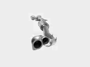 ECHAPPEMENT SPORT (non homologué) : Silencieux AV Inox - 627.93 HT