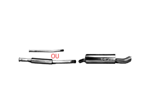 Silencieux AV ou tube AV obligatoire pour montage silencieux AR au choix