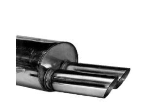 Silencieux AR avec sortie double OO diamètre 76mm - 418.81 HT