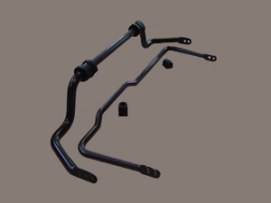Kit barres stabilisatrices AV (diamètre 27) et AR (diamètre 21) avec silentblocs durs (pour montage origine)Réglable 2 positions